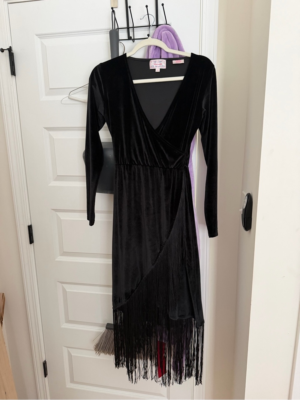 Black fringe dress